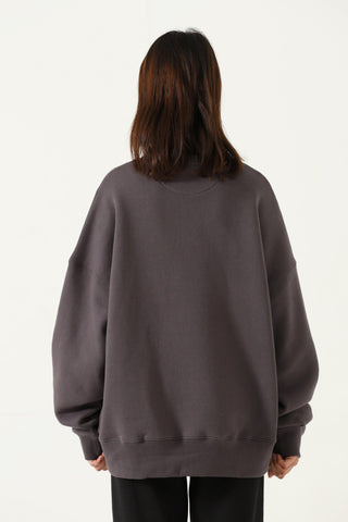 "Insaaf" ash grey printed sweatshirt