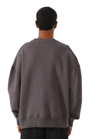 "Insaaf" ash grey printed sweatshirt