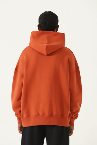 Deep rust logo hoodie