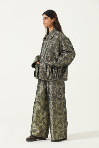 "Chamak" handwoven jacquard trousers