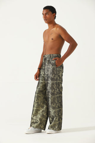 "Chamak" handwoven jacquard trousers
