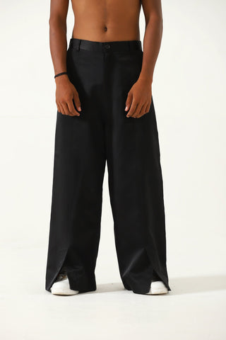 Silk rleaxed fit trousers