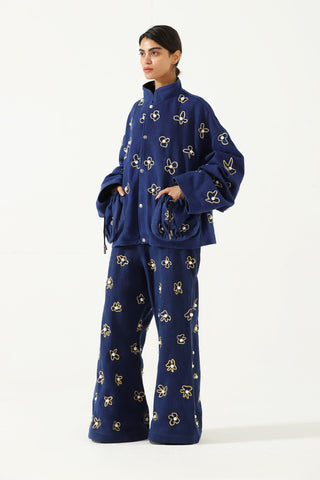 Hand embelished potli denim jacket