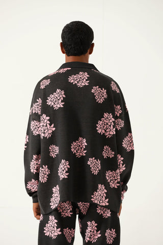 "Jasmine garden" knit sweatshirt