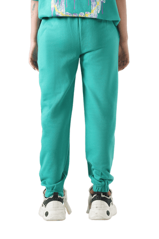 "The introspective vampire" sea green sweatpant