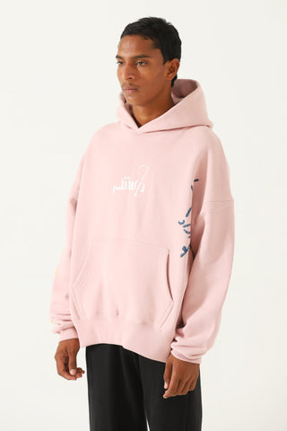"Azaad" block print patchwork hoodie