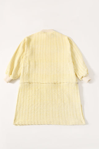 Handwoven detachable long shirt