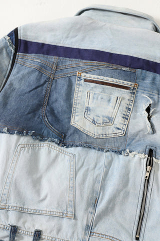 Upcycled denim jacket