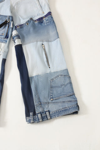 Recycled denim trousers