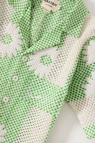 "Bahaar" puff print button-down