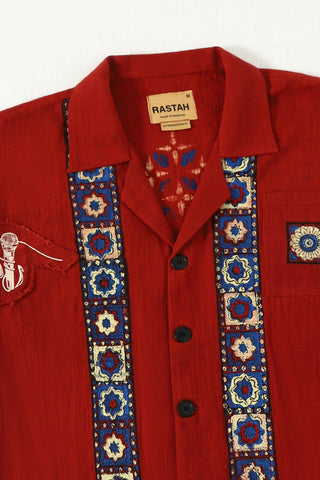 "Kahani" version 2 block print button-down