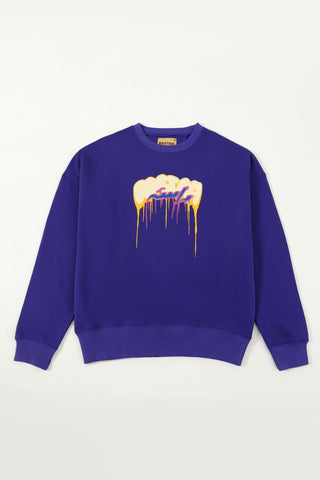 "All eyes on me" purple sweatshirt