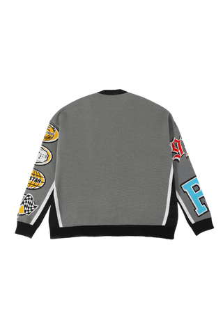 "Sunset tower" knit sweater