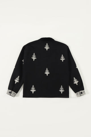 "Mulholland" hand-embroidered lightweight jacket