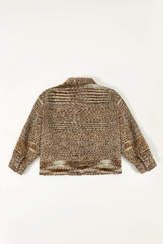 "Distorted verses" handwoven jacquard jacket