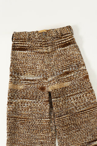 "Distressed verses" handwoven trousers