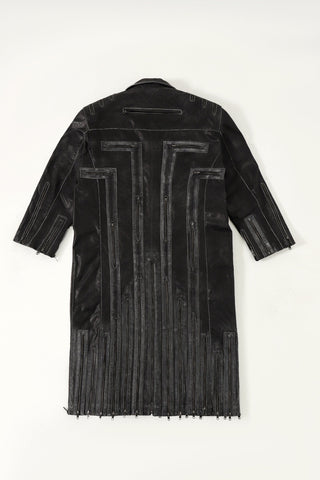 "Vegas in the dark" leather long coat