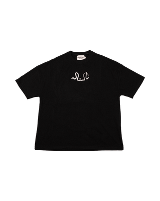 "555" squash black T-shirt