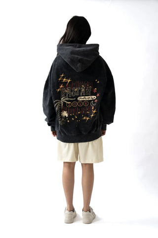 Oversized Black Streetwear Hoodie