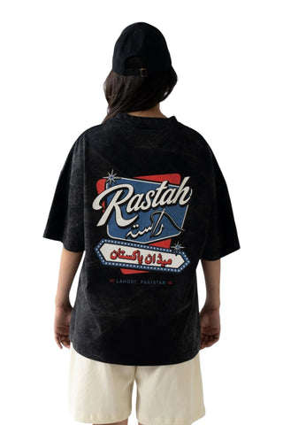 Black Acid Wash made in Pak T-shirt V6
