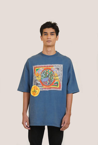 Digink Melting Patch Acid Wash T-shirt - Rastah