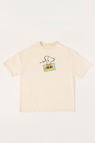 DISCO DEEWANE BEIGE T-SHIRT - Rastah