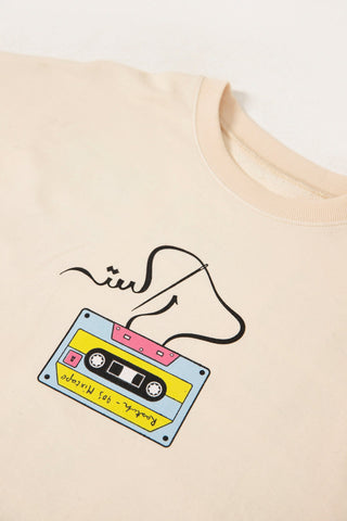 DISCO DEEWANE BEIGE T-SHIRT - Rastah