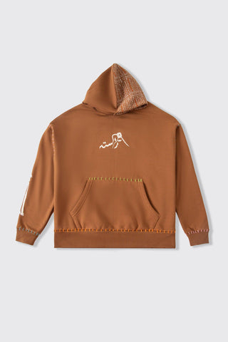 COLORS OF REBIRTH - BROWN HOODIE - Rastah