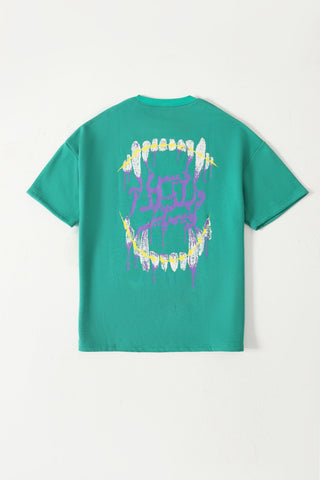 "The introspective vampire" sea green T-shirt