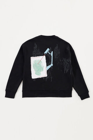 "INTO THE MIND" HAND PRINTED SWEATSHIRT - Rastah