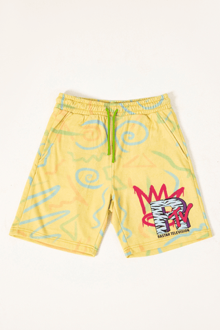 RASTAH TELEVISION PRINTED SHORTS - Rastah