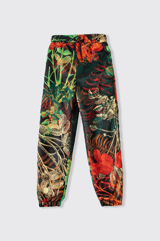 JUNGLE PRINTED SATIN SWEATPANTS - Rastah