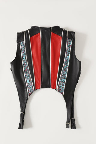 "After hours" leather vest
