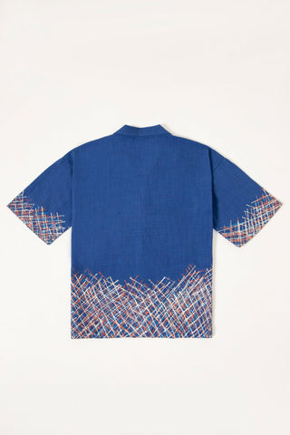 "FADED" BLOCK PRINT BUTTON DOWN - Rastah