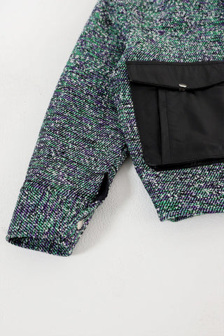 HANDWOVEN LEATHER ACCENT JACKET - Rastah