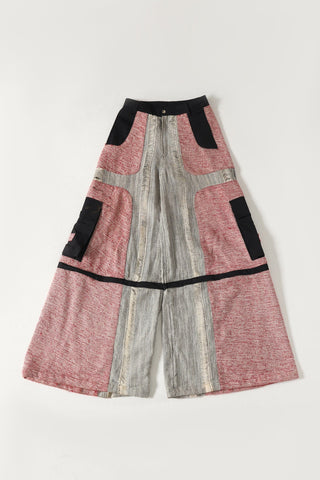 "Kasuri" handwoven trousers