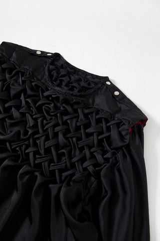 OVERSIZED SILK HAND SMOCKED TOP - Rastah