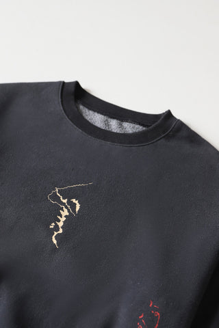 "White rabbit" oil wash sweatshirt