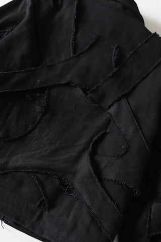 Handwoven denim strap jacket