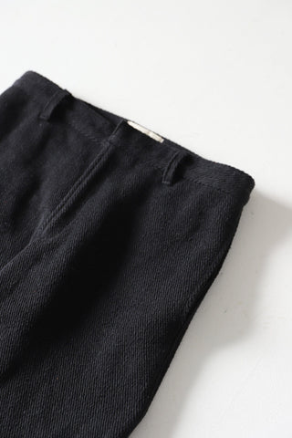 Denim handwoven strap pants