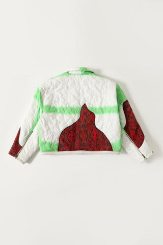 "Cloudy love" quilted jacket