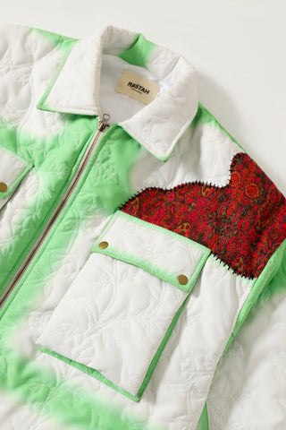 "Cloudy love" quilted jacket