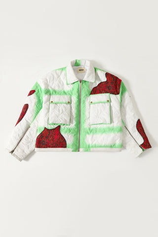 "Cloudy love" quilted jacket