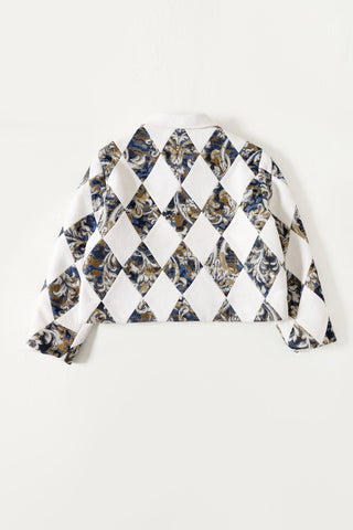 "Regal thoughts" patchwork jacket