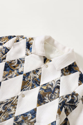 "Regal thoughts" patchwork jacket