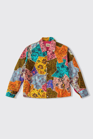 SILK BLOCKPRINT PATCHWORK JACKET V2 - Rastah