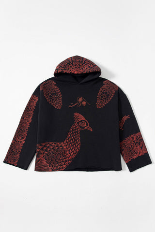 "KALAMKAAR" VERSION 2 BLOCKPRINT HOODIE - Rastah