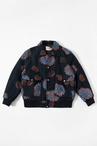 "LOST IN TRANSLATION" VERSION 2 BLOCKPRINT BOMBER JACKET - Rastah