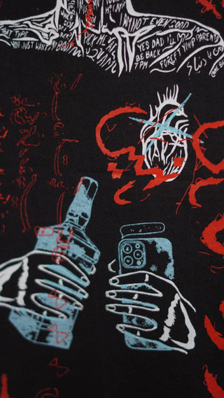 Alyan Tareen "Falling Faces" Collab T-shirt - Rastah