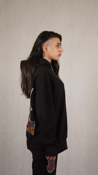 "SSSS Collage" Black Hoodie - Rastah